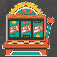 Hot Shot Slot Machine Vector Backpack