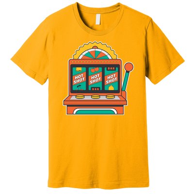 Hot Shot Slot Machine Premium T-Shirt