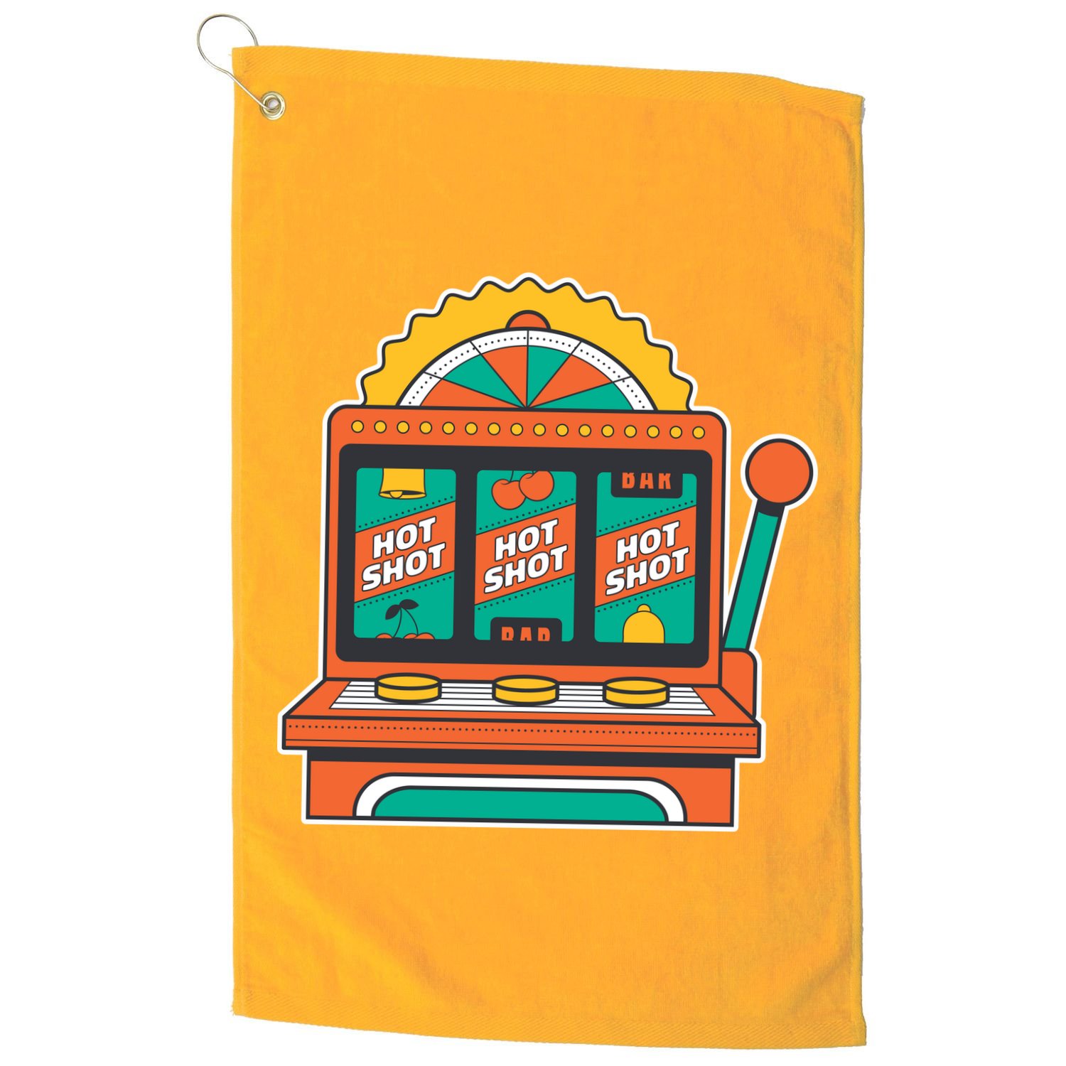 Hot Shot Slot Machine Golf Towel