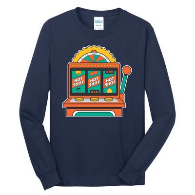 Hot Shot Slot Machine Tall Long Sleeve T-Shirt