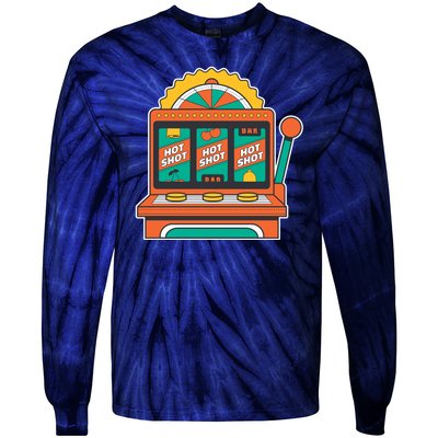 Hot Shot Slot Machine Tie-Dye Long Sleeve Shirt