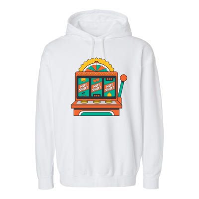 Hot Shot Slot Machine Garment-Dyed Fleece Hoodie