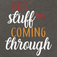 Hot Stuff Coming Through Thanksgiving Cotton Canvas Backpack