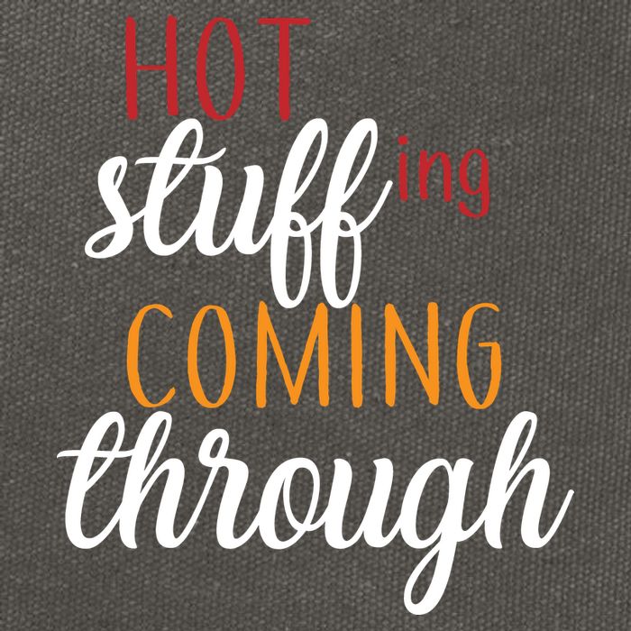 Hot Stuff Coming Through Thanksgiving Cotton Canvas Backpack