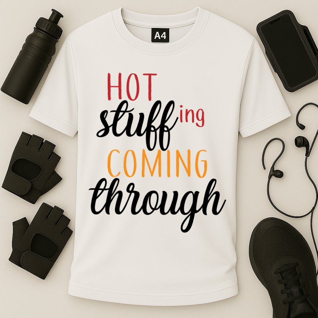 Hot Stuff Coming Through Thanksgiving Performance Shirt