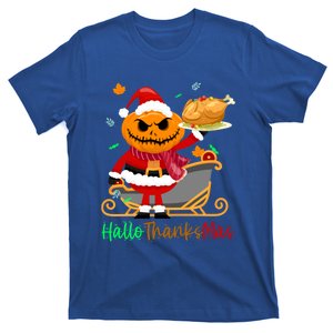 Halloween O Thanksgiving O Christmas Or Happy Hallothanksmas Funny Gift T-Shirt