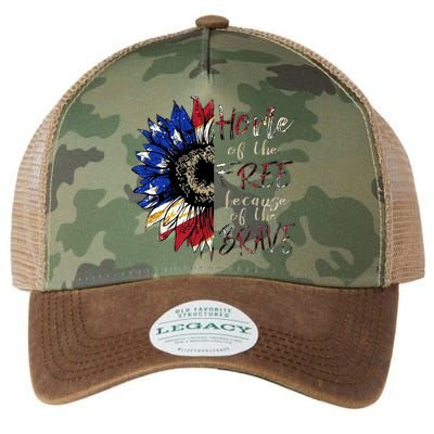 Home Of The Free Because Of The Brave Legacy Tie Dye Trucker Hat