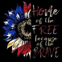 Home Of The Free Because Of The Brave Drawstring Bag