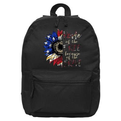 Home Of The Free Because Of The Brave 16 in Basic Backpack