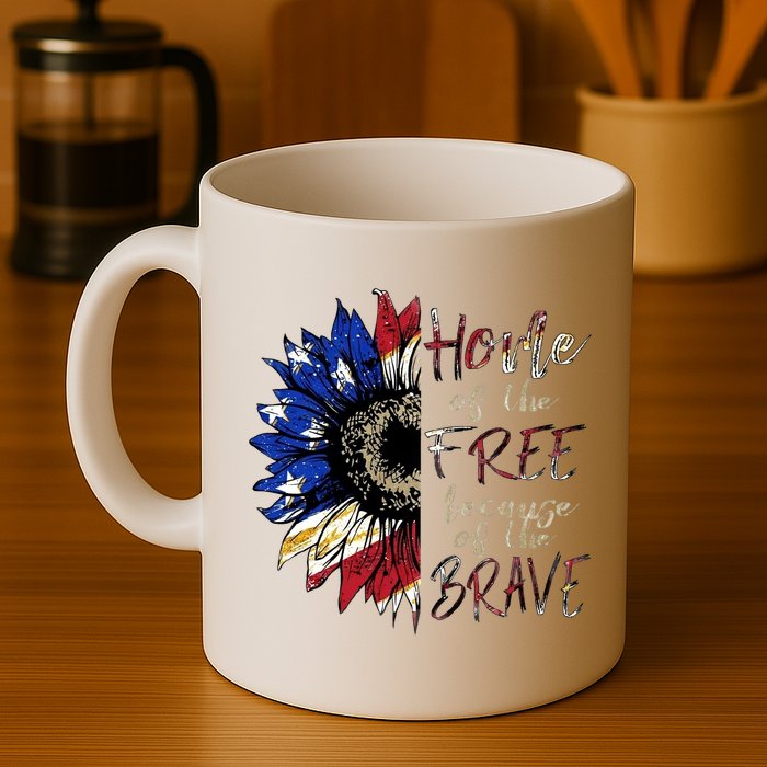 Home Of The Free Because Of The Brave Mug