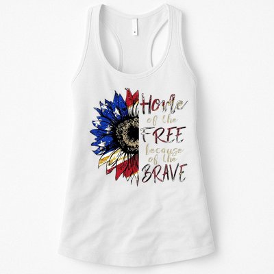 Home Of The Free Because Of The Brave Womens Tank Top
