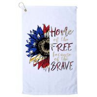 Home Of The Free Because Of The Brave Golf Towel