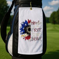 Home Of The Free Because Of The Brave Golf Towel