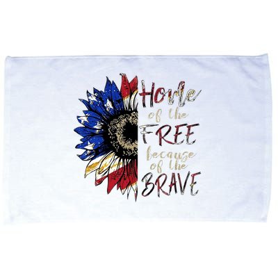 Home Of The Free Because Of The Brave Microfiber Hand Towel