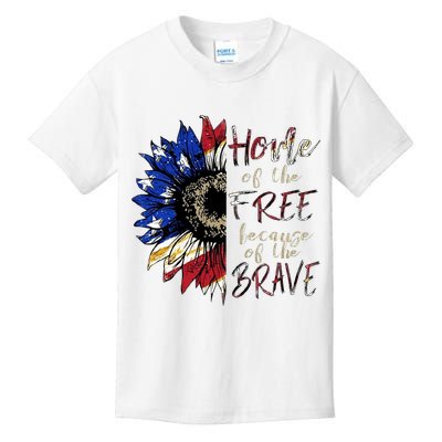 Home Of The Free Because Of The Brave Kids T-Shirt