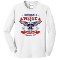 Home Of The Brave Kids Long Sleeve Shirt