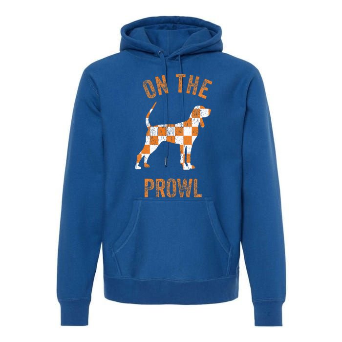 Hound On The Prowl Tennessee Dog TN Home State Volunteers Premium Hoodie