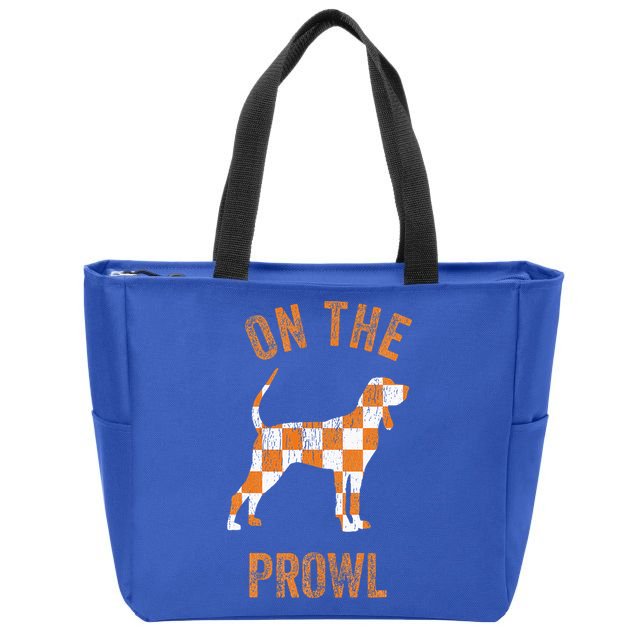 Hound On The Prowl Tennessee Dog TN Home State Volunteers Zip Tote Bag
