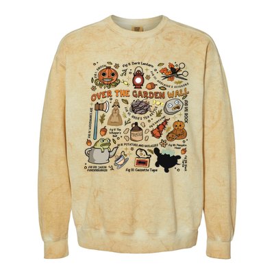 Halloween Over The Garden Wall Pumpkin Colorblast Crewneck Sweatshirt