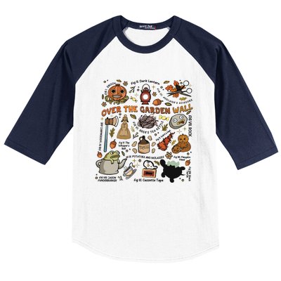 Halloween Over The Garden Wall Pumpkin Baseball Sleeve Shirt