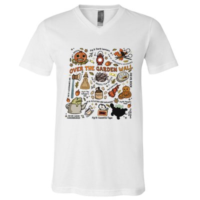 Halloween Over The Garden Wall Pumpkin V-Neck T-Shirt