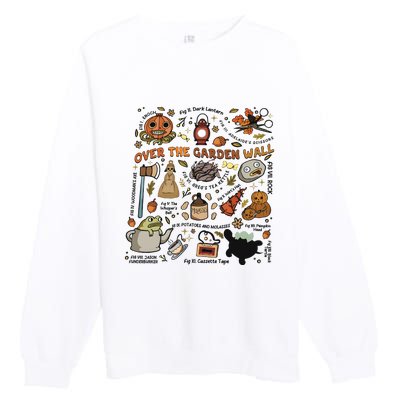 Halloween Over The Garden Wall Pumpkin Premium Crewneck Sweatshirt