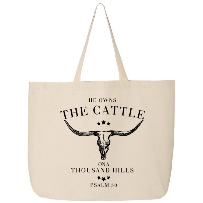 He Owns The Cattle On A Thousand Hills 25L Jumbo Tote