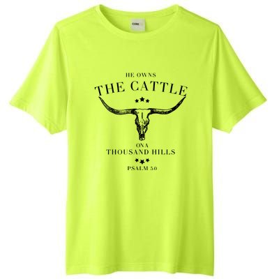 He Owns The Cattle On A Thousand Hills Tall Fusion ChromaSoft Performance T-Shirt