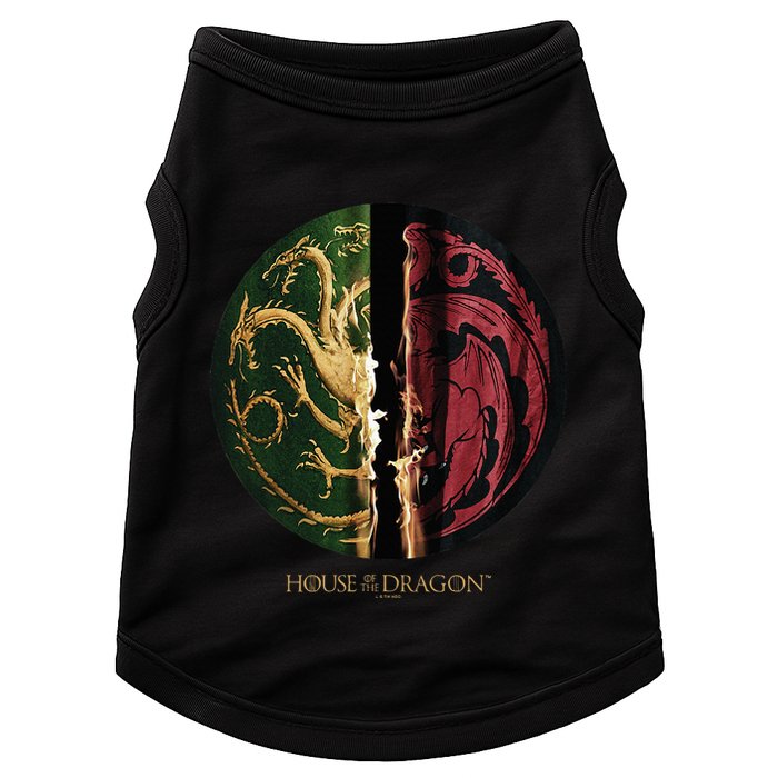 H.O.U.S.E Of The Dragon Green Vs Black H.O.U.S.E Targaryen Emblem Doggie Tank