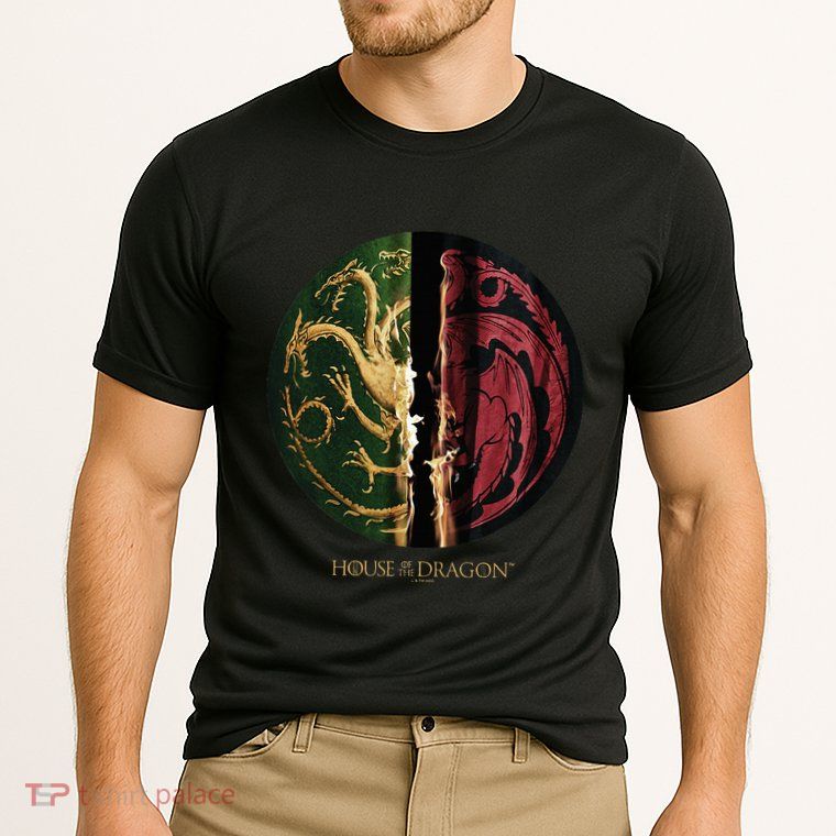 H.O.U.S.E Of The Dragon Green Vs Black H.O.U.S.E Targaryen Emblem Performance Shirt