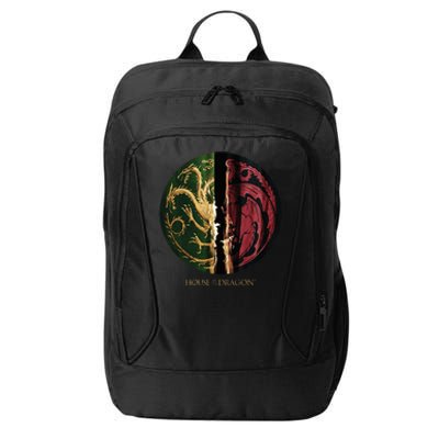 H.O.U.S.E Of The Dragon Green Vs Black H.O.U.S.E Targaryen Emblem City Backpack