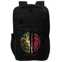 H.O.U.S.E Of The Dragon Green Vs Black H.O.U.S.E Targaryen Emblem Impact Tech Backpack