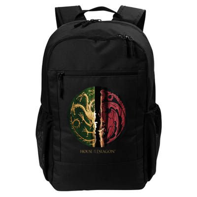 H.O.U.S.E Of The Dragon Green Vs Black H.O.U.S.E Targaryen Emblem Daily Commute Backpack