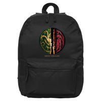 H.O.U.S.E Of The Dragon Green Vs Black H.O.U.S.E Targaryen Emblem 16 in Basic Backpack