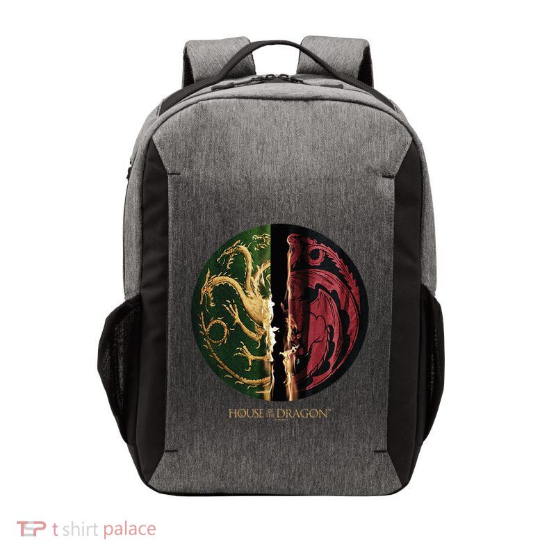 H.O.U.S.E Of The Dragon Green Vs Black H.O.U.S.E Targaryen Emblem Vector Backpack