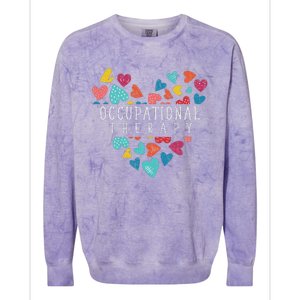 Heart Occupational Therapist Occupational Therapy Colorblast Crewneck Sweatshirt