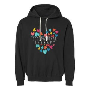 Heart Occupational Therapist Occupational Therapy Garment-Dyed Fleece Hoodie