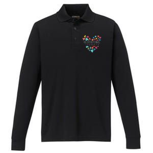 Heart Occupational Therapist Occupational Therapy Performance Long Sleeve Polo