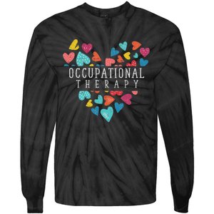 Heart Occupational Therapist Occupational Therapy Tie-Dye Long Sleeve Shirt