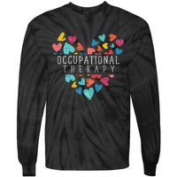 Heart Occupational Therapist Occupational Therapy Tie-Dye Long Sleeve Shirt