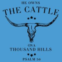 He Owns The Cattle On A Thousand Hills Tie Dye Hoodie