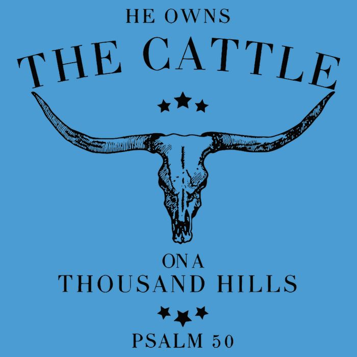 He Owns The Cattle On A Thousand Hills Tie Dye Hoodie