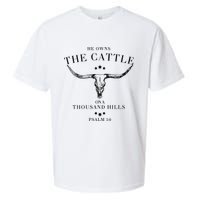 He Owns The Cattle On A Thousand Hills Sueded Cloud Jersey T-Shirt