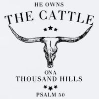 He Owns The Cattle On A Thousand Hills Sueded Cloud Jersey T-Shirt