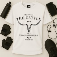 He Owns The Cattle On A Thousand Hills Performance Shirt