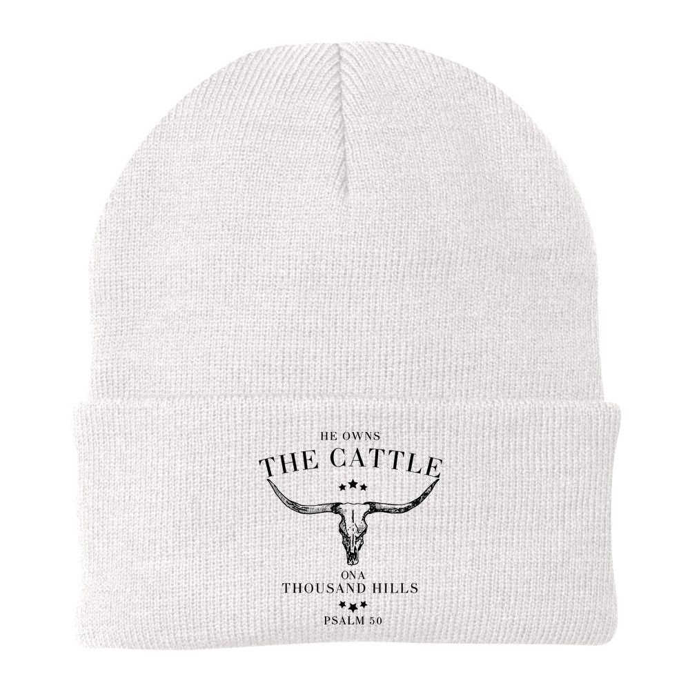 He Owns The Cattle On A Thousand Hills Beanie