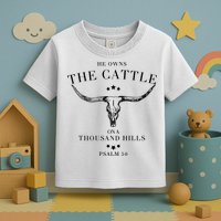 He Owns The Cattle On A Thousand Hills Toddler T-Shirt