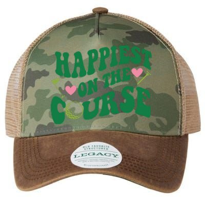 Happiest On The Course Golf Cute Golf Legacy Tie Dye Trucker Hat