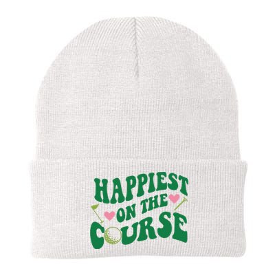 Happiest On The Course Golf Cute Golf Knit Cap Winter Beanie