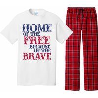 Home Of The Free Because Of The Brave Pajama Set